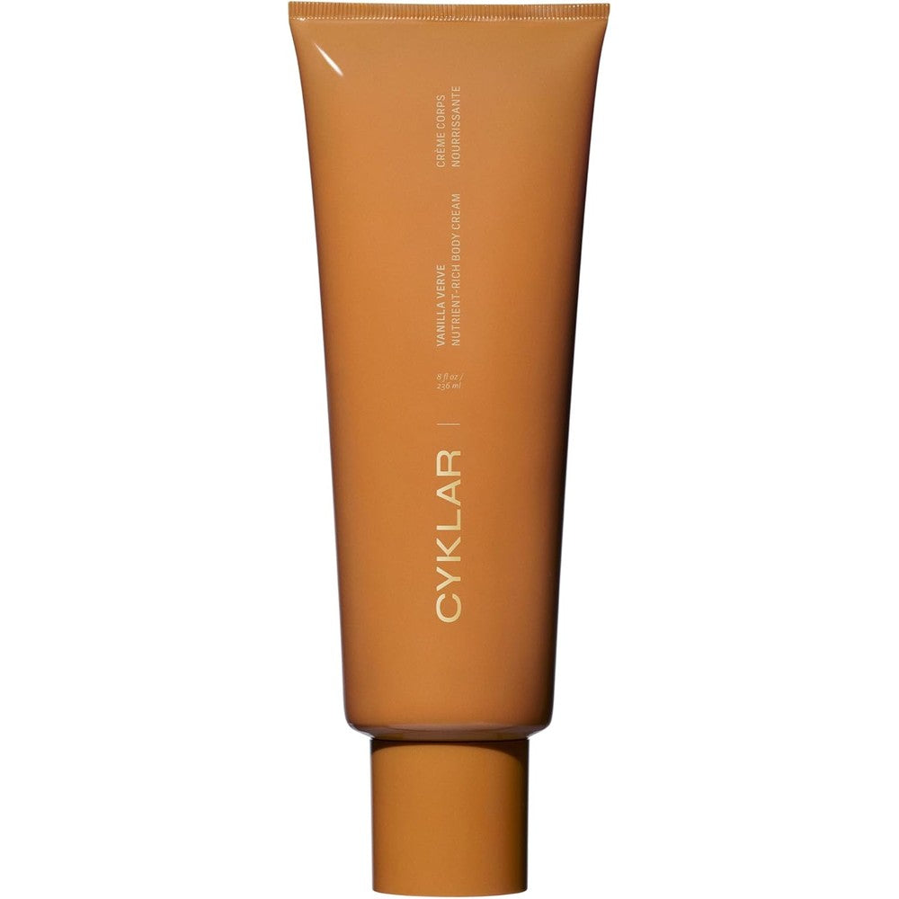 CYKLAR Nutrient Rich Body Cream Vanilla Verve front view squeezable tube