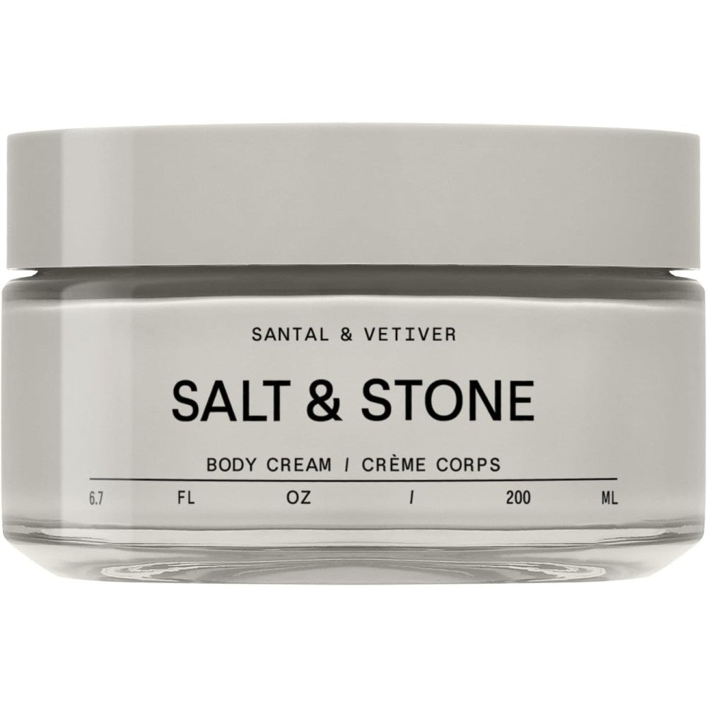 Salt And Stone Body Cream Santal And Vetiver front view packaging
