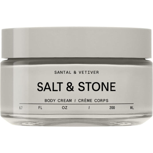 Salt And Stone Body Cream Santal And Vetiver front view packaging