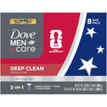 Dove Men Plus Care Deep Clean bar soap front view packaging