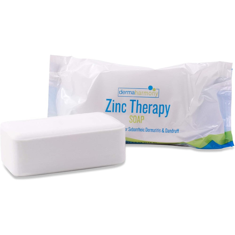 Dermaharmony 2 percent Pyrithione Zinc bar soap front view packaging