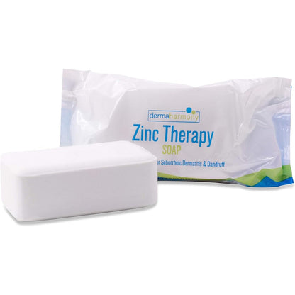 Dermaharmony 2 percent Pyrithione Zinc bar soap front view packaging