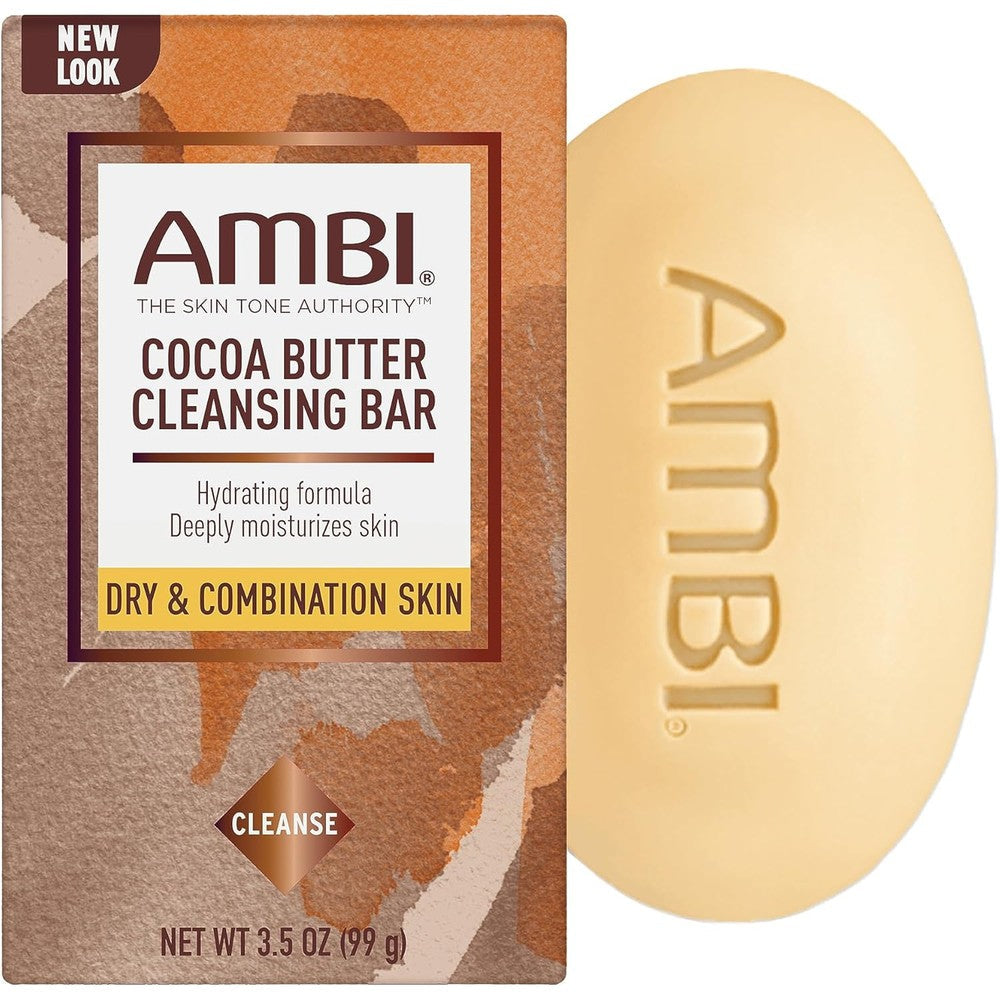 Ambi Cocoa Butter Cleansing Bar 3.5 Ounce front packaging