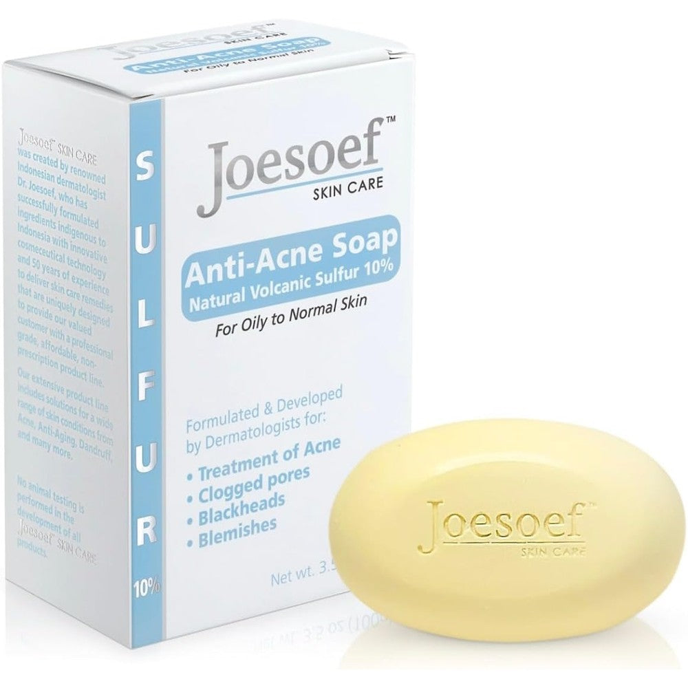 Joesoef Skin Care Sulfur Soap front view packaging