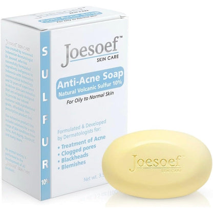Joesoef Skin Care Sulfur Soap front view packaging