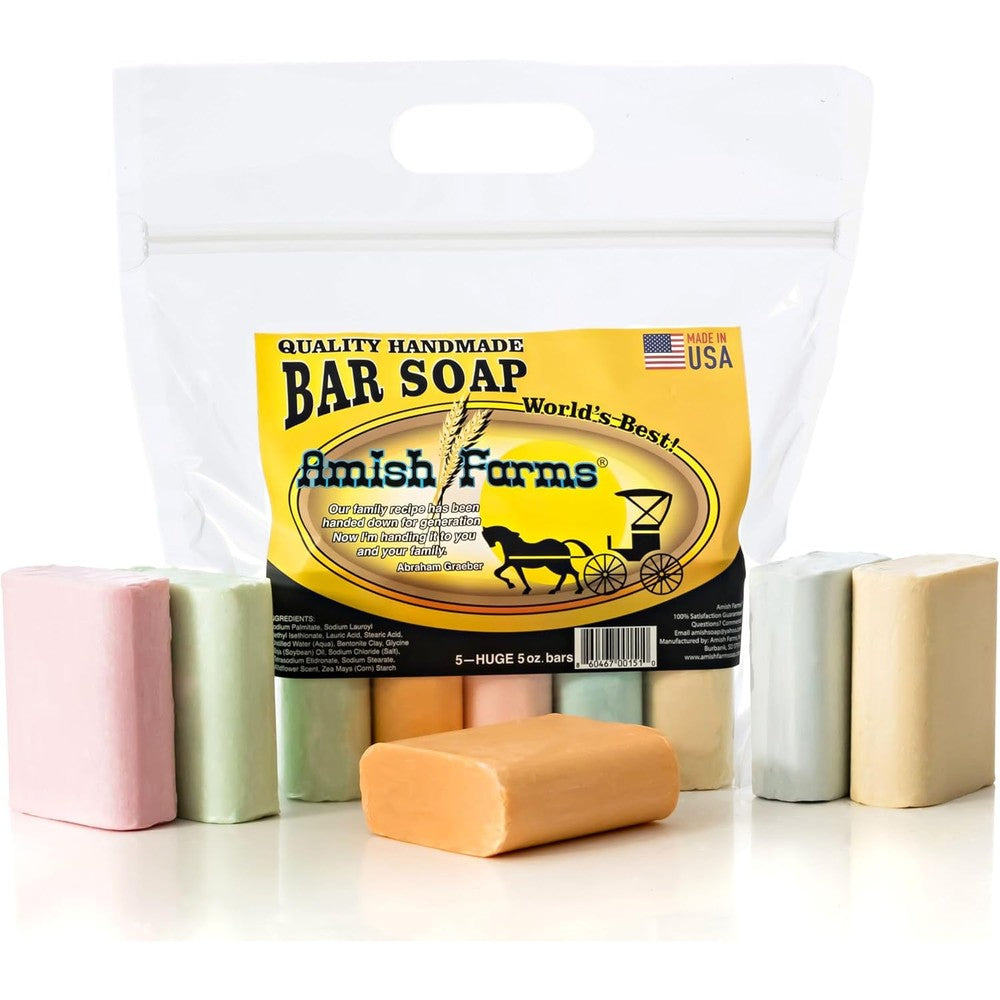 Amish Farms Soap Bar 5 Pack front view