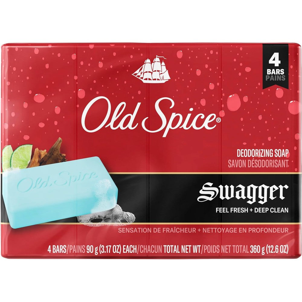 Old Spice Swagger bar soap for men front view packaging