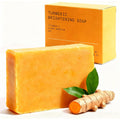 Glo Melanin organic turmeric soap front view natural skin brightening bar