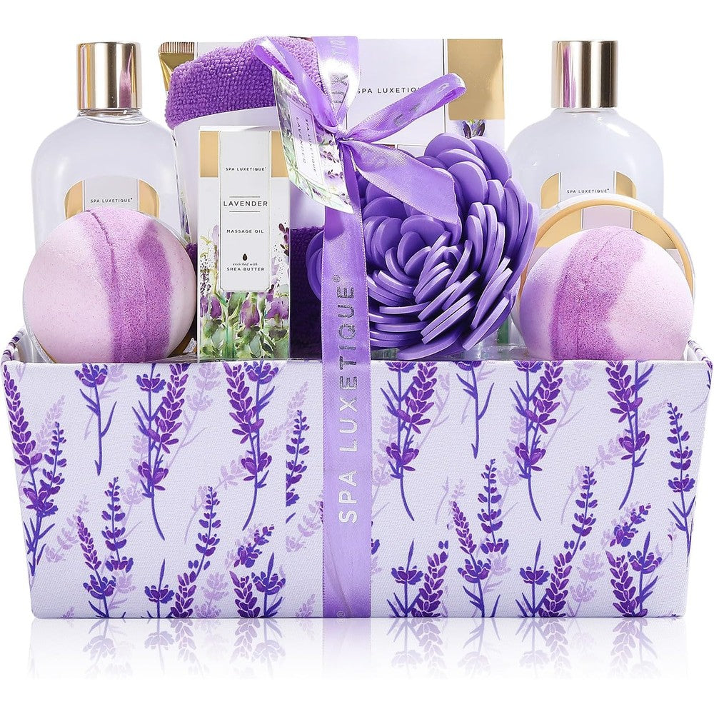 Spa Luxetique lavender spa gift set 12 piece collection