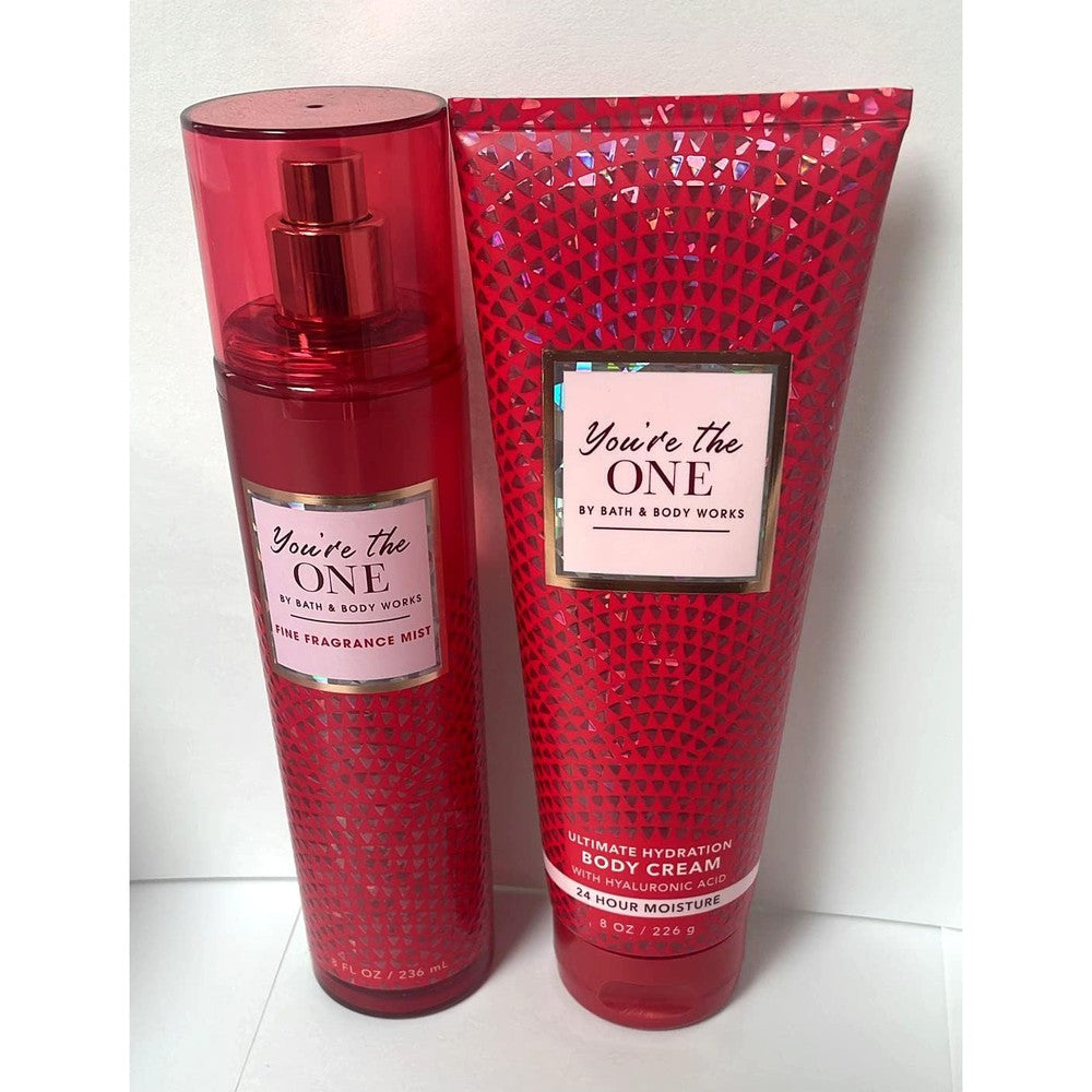 Bath and Body Works You Are The One Gift Set featuring fine fragrance mist and body cream
