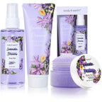 Body And Earth Lavender Dreams gift set front view featuring three pieces