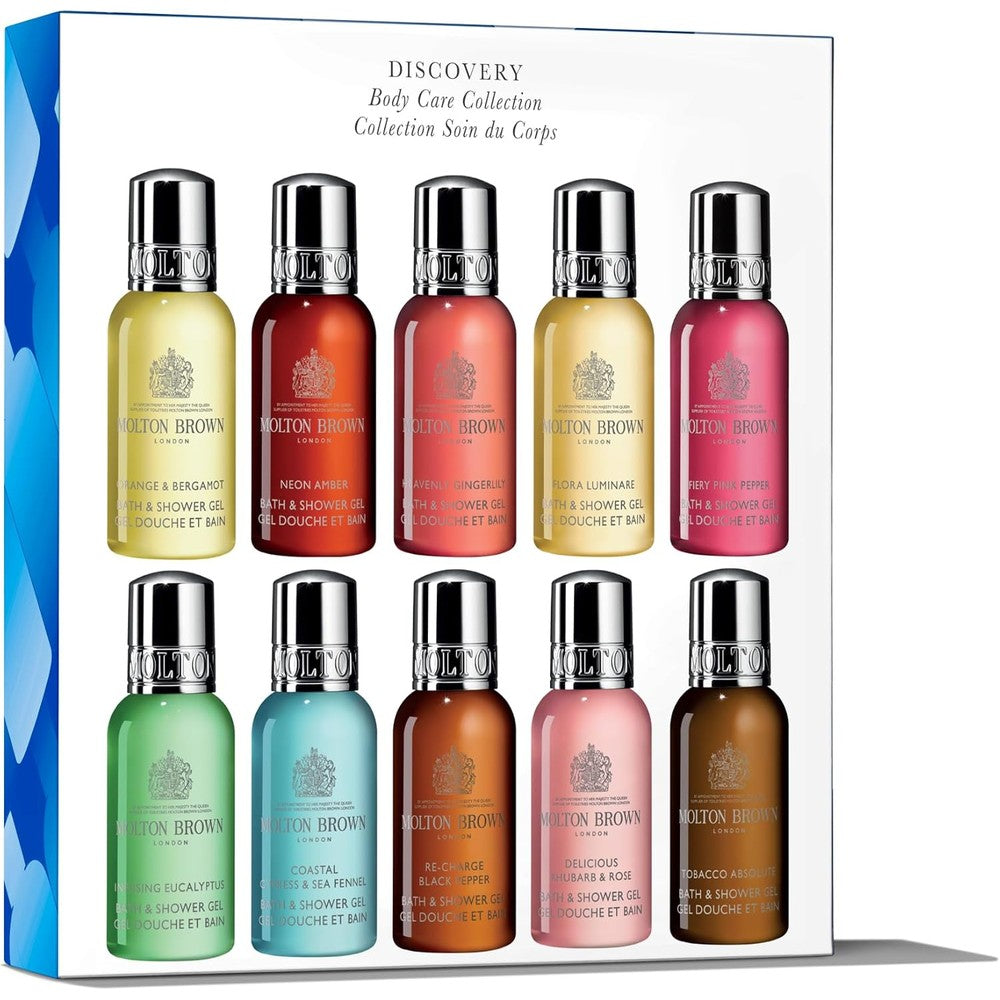Molton Brown Discovery Body Care Collection set front view