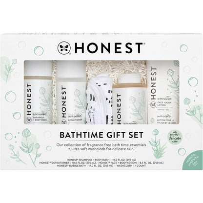 The Honest Company Fragrance Free Bathtime Gift Set front view