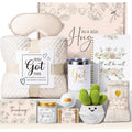 Mayicivo get well soon spa gift basket front view with all items displayed