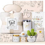 Mayicivo get well soon spa gift basket front view with all items displayed