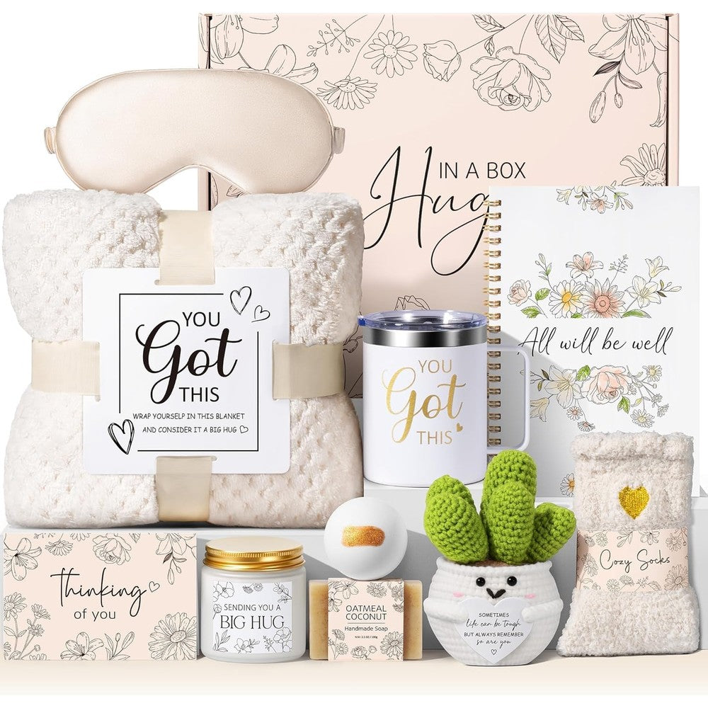 Mayicivo get well soon gift basket for women front view