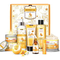 Hsoeixl bath and body gift set front view with decorative box