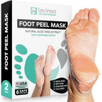 Lavinso Foot Peel Mask front view packaging