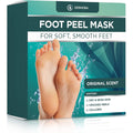 Dermora foot peel mask front view packaging