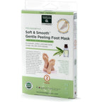 Earth Therapeutics Soft And Smooth Gentle Peeling Foot Mask front view packaging