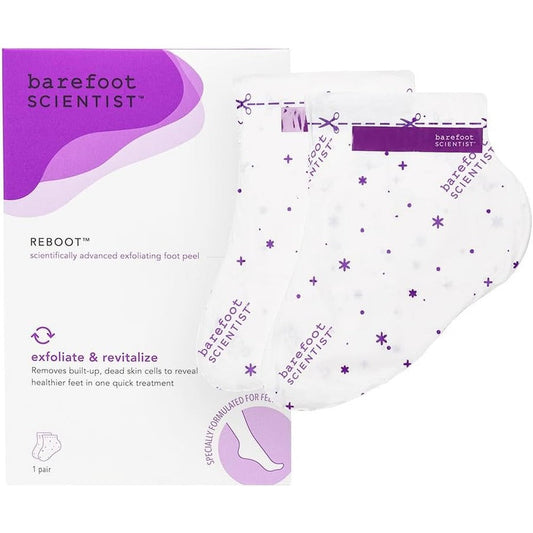 Barefoot Scientist Reboot Exfoliating Foot Peel front view packaging