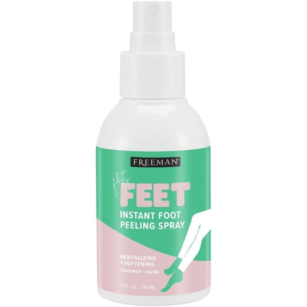 Freeman Flirty Feet Instant Foot Peeling Spray front view for dead skin removal.