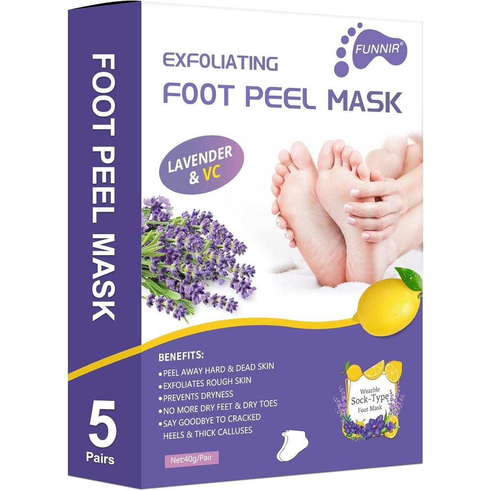FUNNIR Foot Peeling Mask front view package of exfoliating treatment