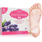 Saisze Foot Peeling Mask Lavender four pairs front view packaging