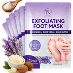 Bloomora foot peeling mask front view packaging box