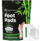 Elephant Health natural deep cleansing foot pads front view packaging