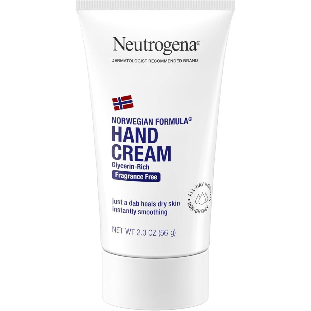 Neutrogena Norwegian Formula Hand Cream front view tube for dry rough hands