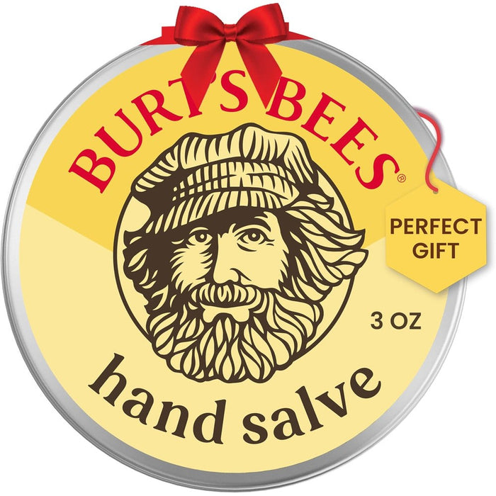 Burt's Bees natural hand salve front view tin packaging