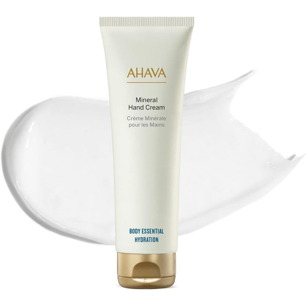 AHAVA Dead Sea Water Mineral Hand Cream front view tube for dry skin hydration
