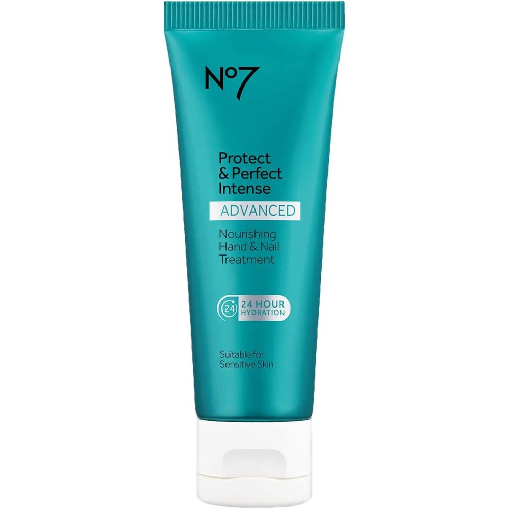 No7 Protect And Perfect Intense Advanced Nourishing Hand And Nail Cream front view tube