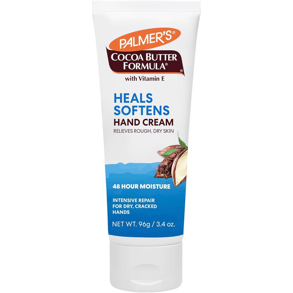 Palmer's Cocoa Butter Formula Hand Cream ninety six gram tube front view for dry cracked skin relief
