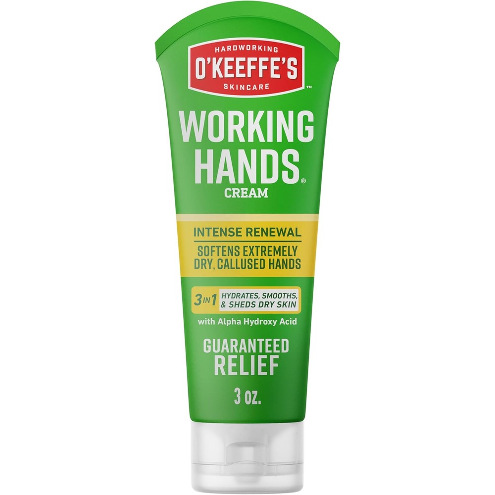 O'Keeffe's Working Hands Intense Renewal Hand Cream three ounce tube front view