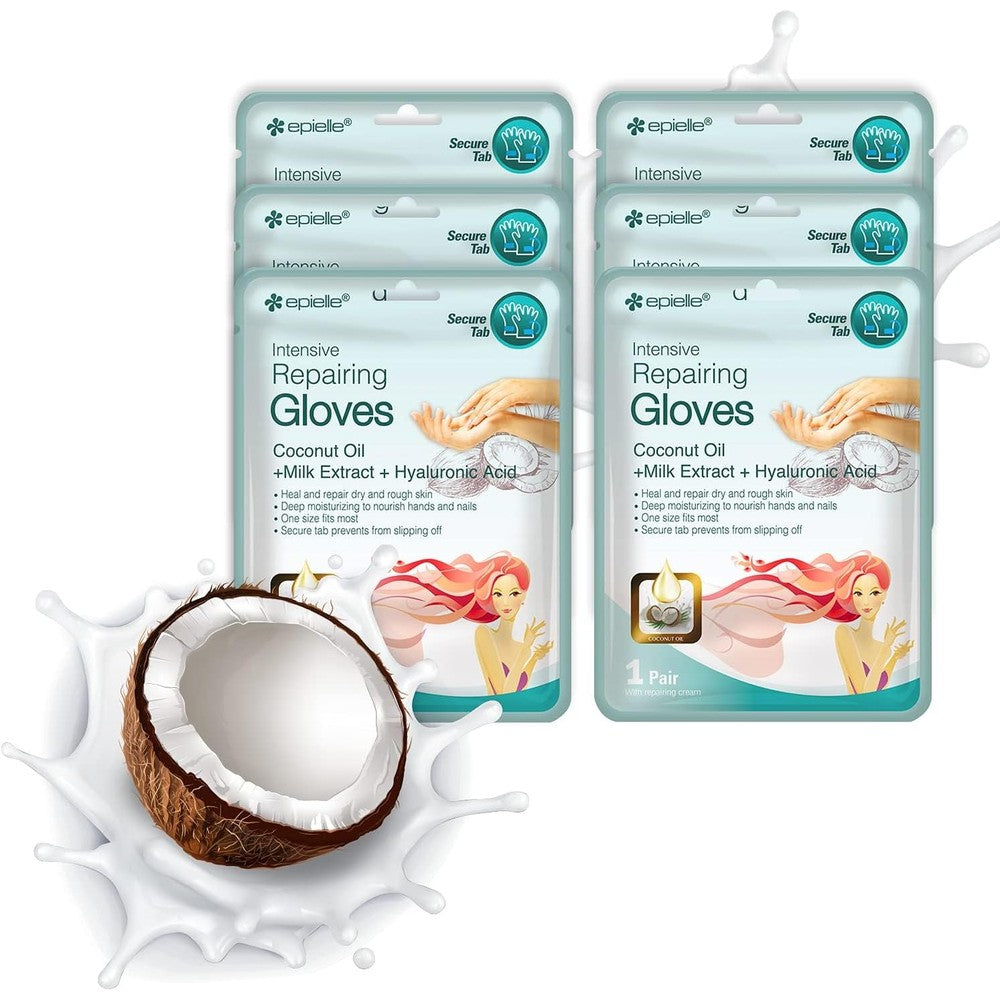 Epielle Intensive Repairing Hand Mask with Coconut Oil front view