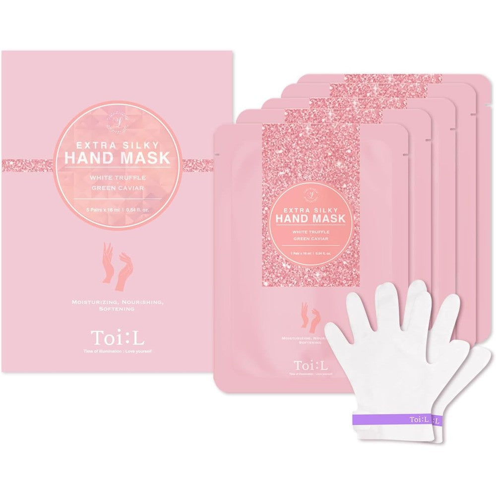 Toi:L Extra Silky Hand Mask 5 Pairs front packaging