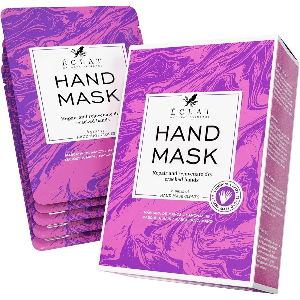 Eclat Skincare Shea Butter Hydrating Hand Mask front view pack of five