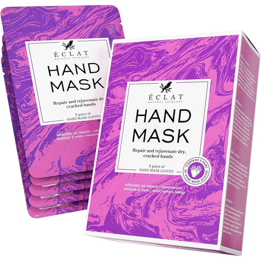 Eclat Skincare Shea Butter Hydrating Hand Mask front view pack of five