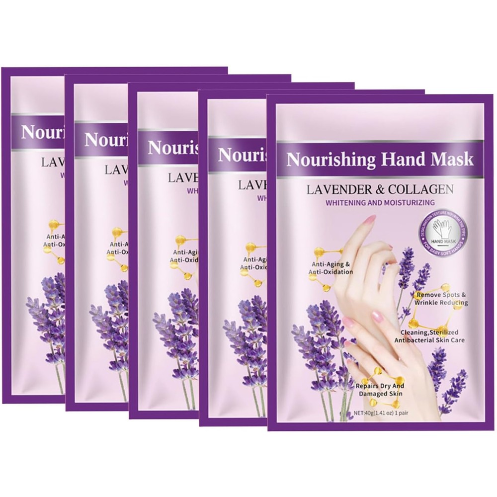 CGBOOM Joyeee lavender collagen hand mask gloves set front view