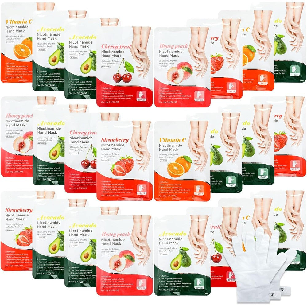 Swiffen fruit hydrating hand mask gloves front packaging