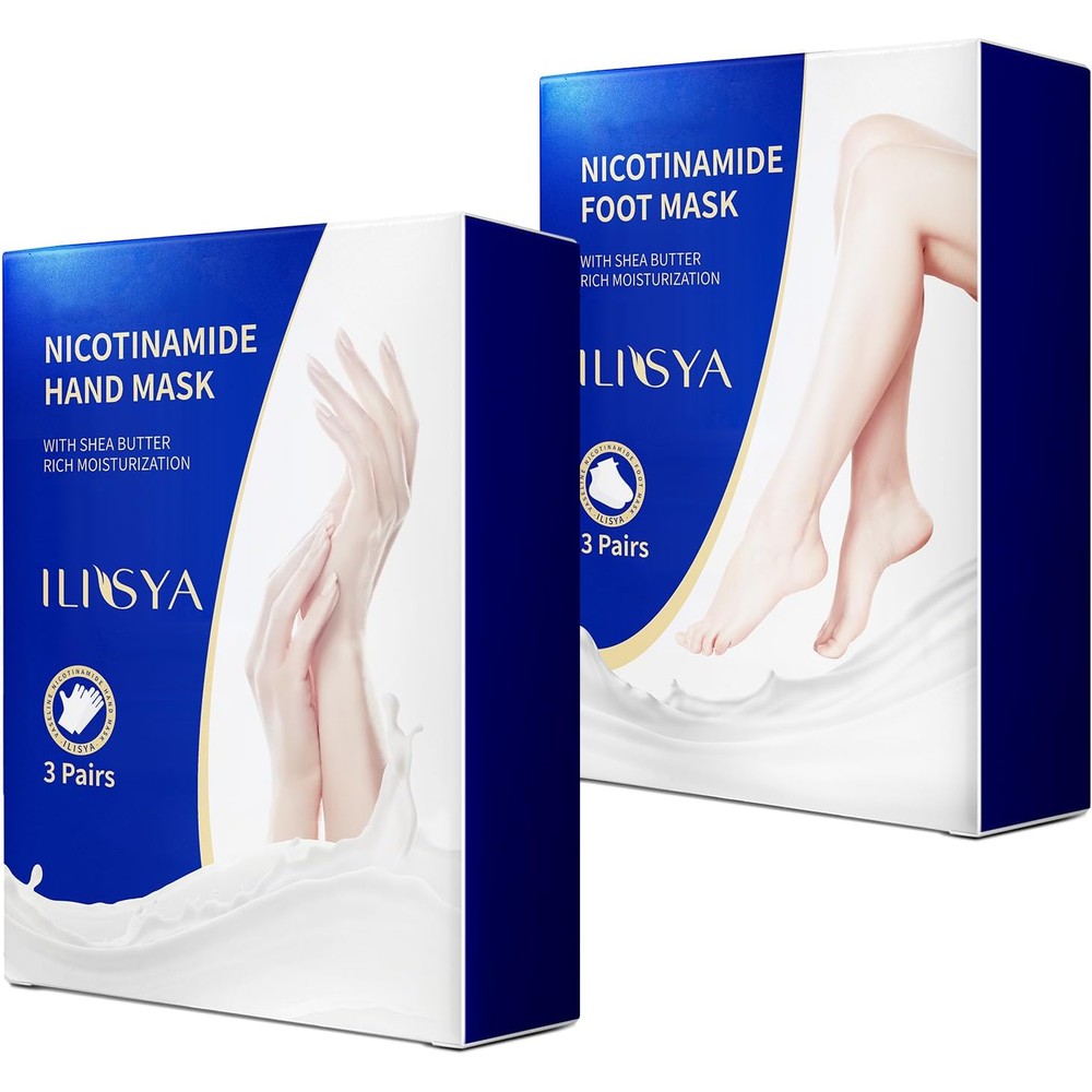 Rouse hand and foot mask set front view packaging