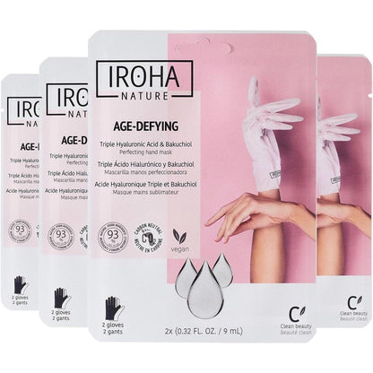 Iroha Nature Anti Aging Hand Mask Gloves front view product box