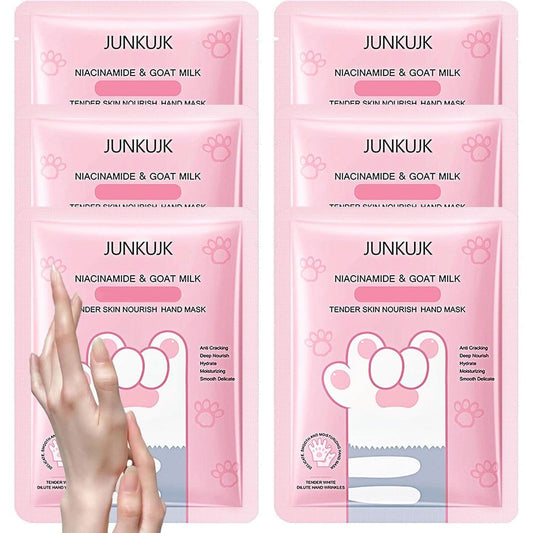 JunKuJK Hydrating Hand Mask Gloves 6 Pieces set front view