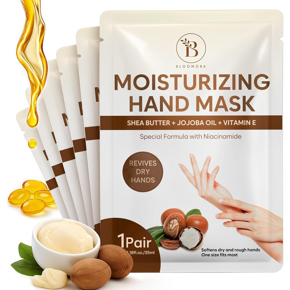 Bloomora repairing hand mask gloves packaging front view