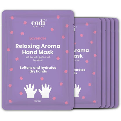 Codi New York Relaxing Aroma Hand Mask Lavender packaging front view
