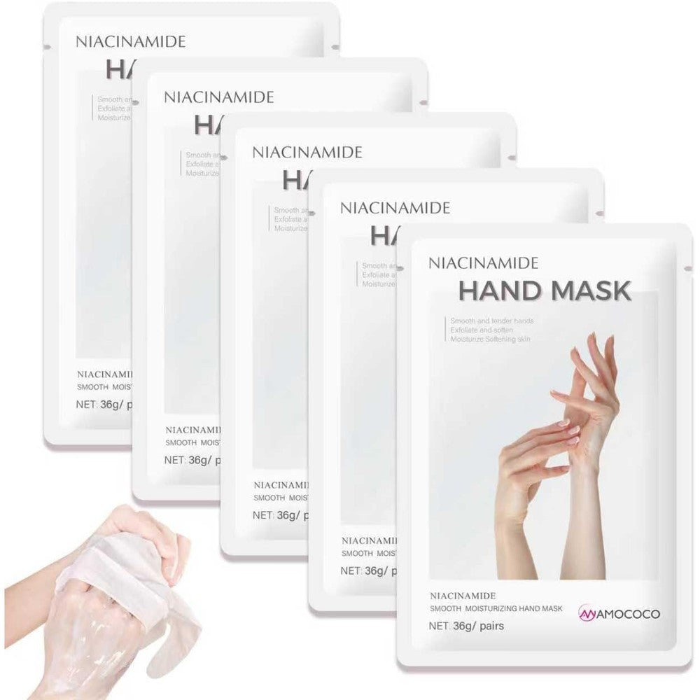 Amococo Hand Mask 5 Packs front packaging view