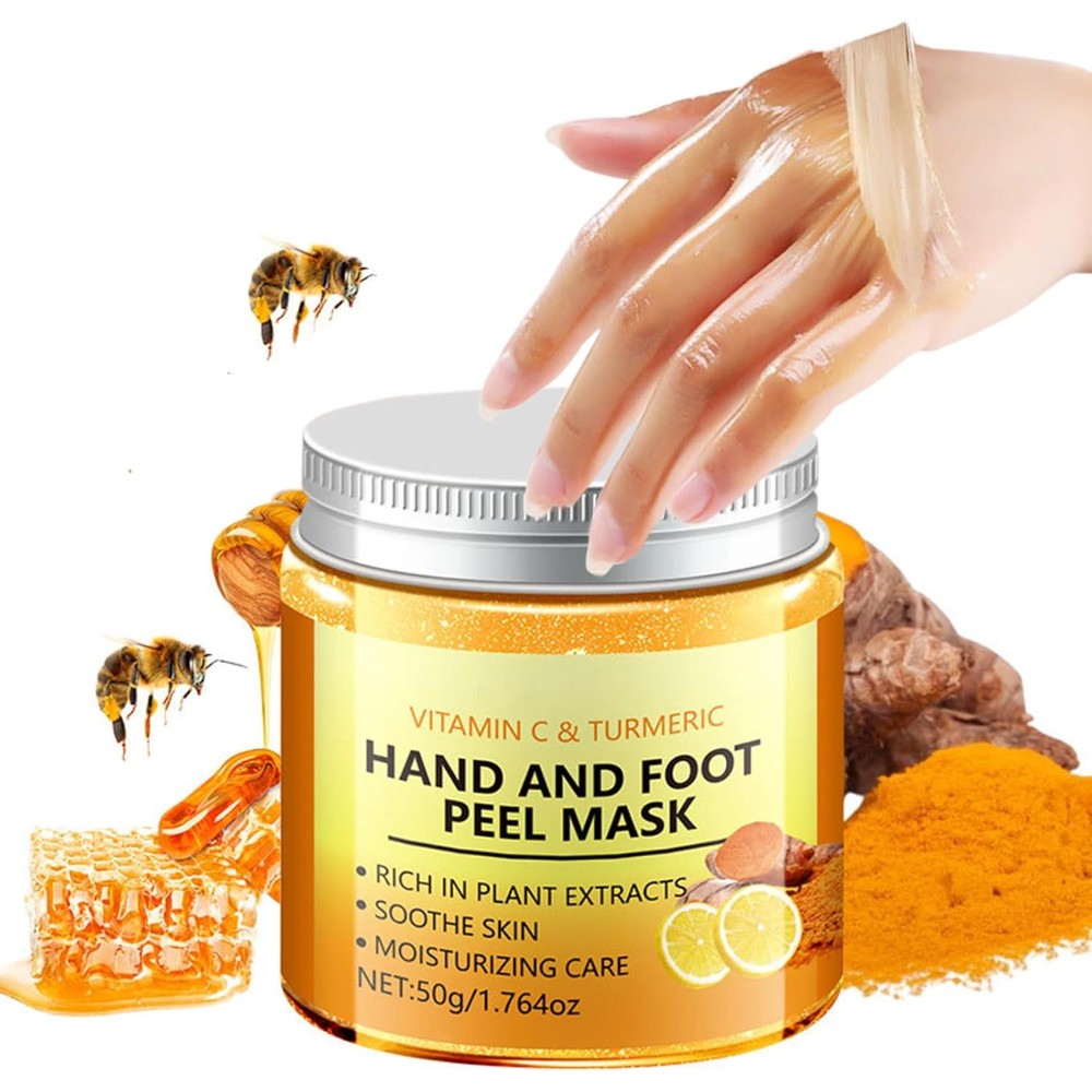 Gcdat Turmeric Hand and Foot Peel Mask front packaging