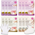 Epielle hydrating hand and foot masks front view showing packaging and count.